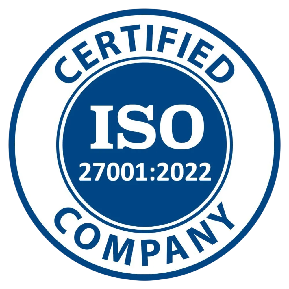 ISO 27001:2022 Certified