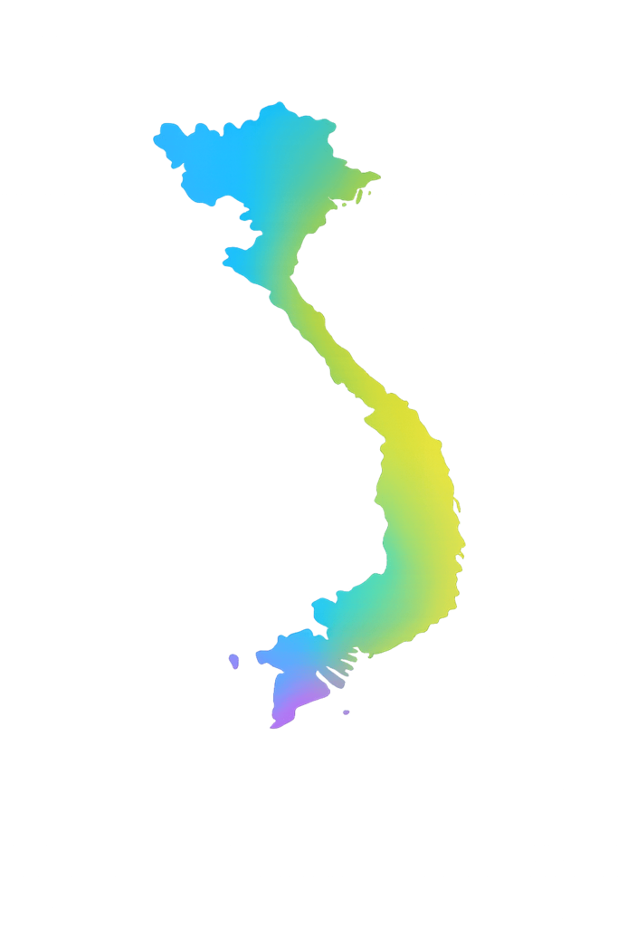 Vietnam map in TradeImeX blue and green theme