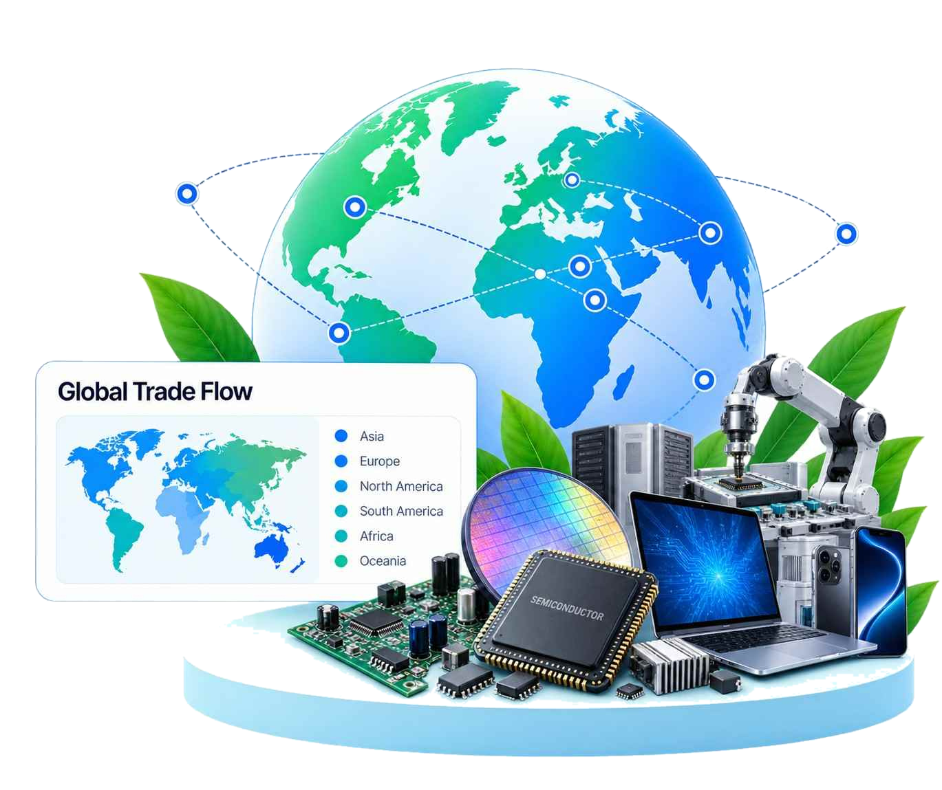 TradeImeX dashboard showing global trade data, market insights and business growth analytics