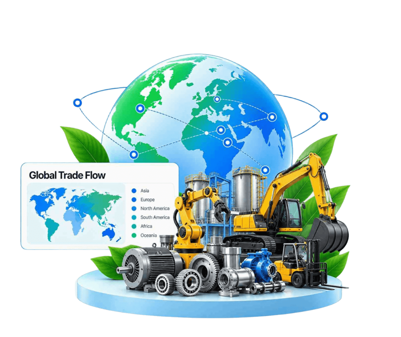 TradeImeX dashboard showing global trade data, market insights and business growth analytics