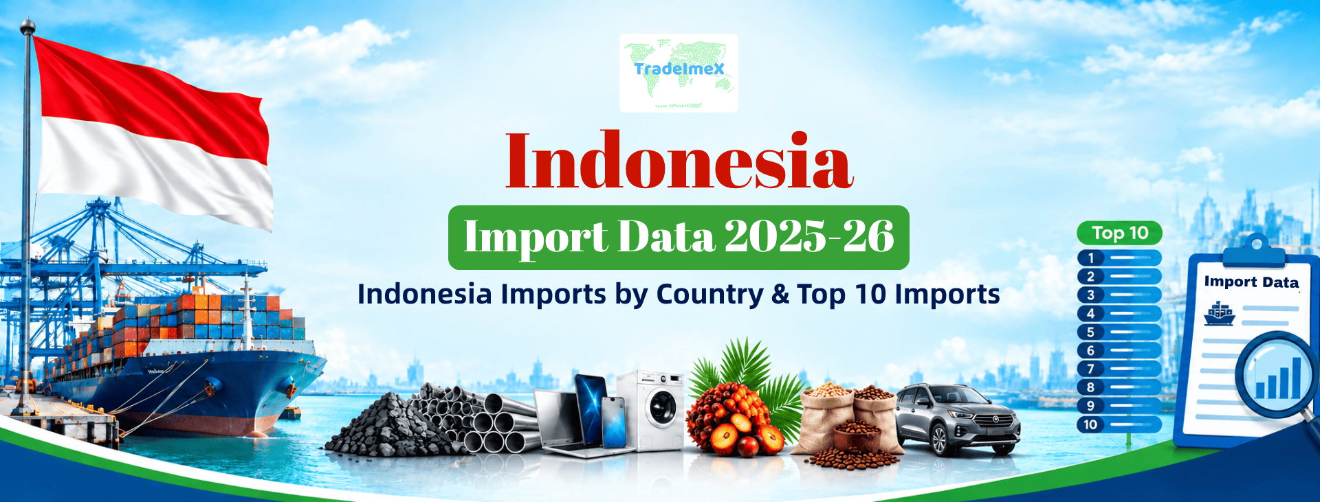 Indonesia Import Data 2025-26: Indonesia Imports by Country & Top 10 Imports