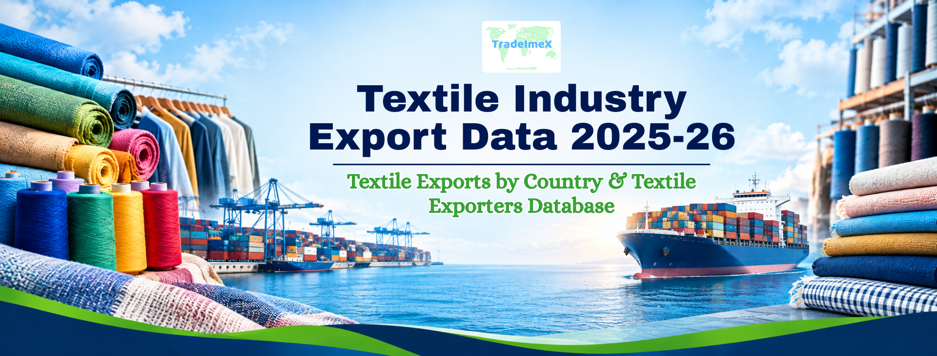 Textile Industry Export Data 2025-26: Textile Exports by Country & Textile Exporters Database